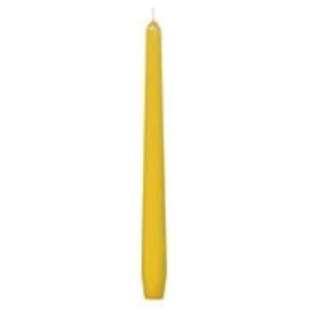 Spitzkerzen 245 mm, 8 Stunden Brenndauer, gelb, 10 Stk. – Bild 3