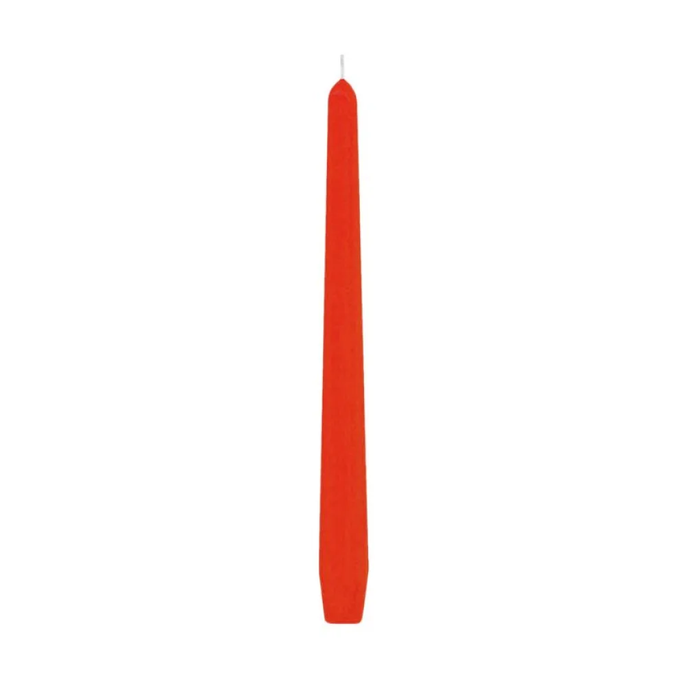 Spitzkerzen 245 mm, 8 Stunden Brenndauer, orange, 10 Stk. – Bild 2