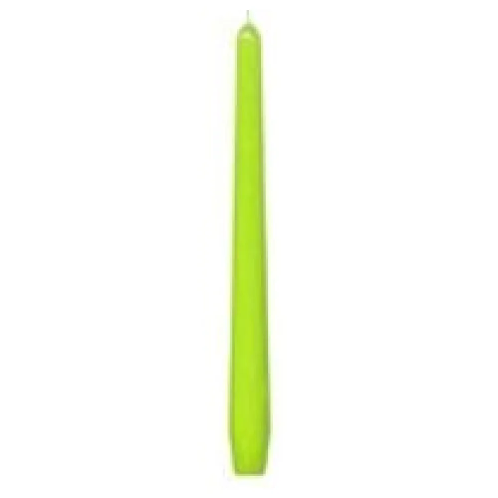 Spitzkerzen 245 mm, 8 Stunden Brenndauer, gelbgrün, 10 Stk. – Bild 3