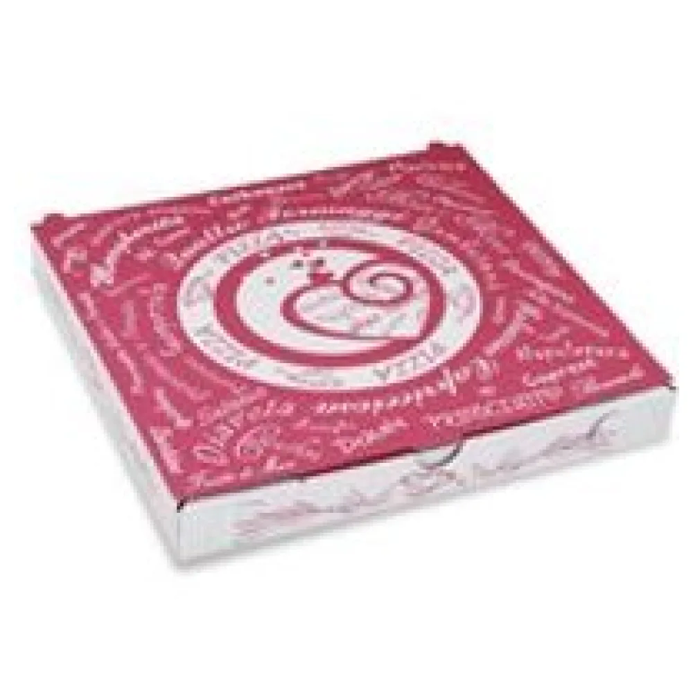 Pizzakarton aus Mikrowellpappe mit neutralem Motiv, 24 x 24 x 3 cm, 100 Stk. – Bild 3