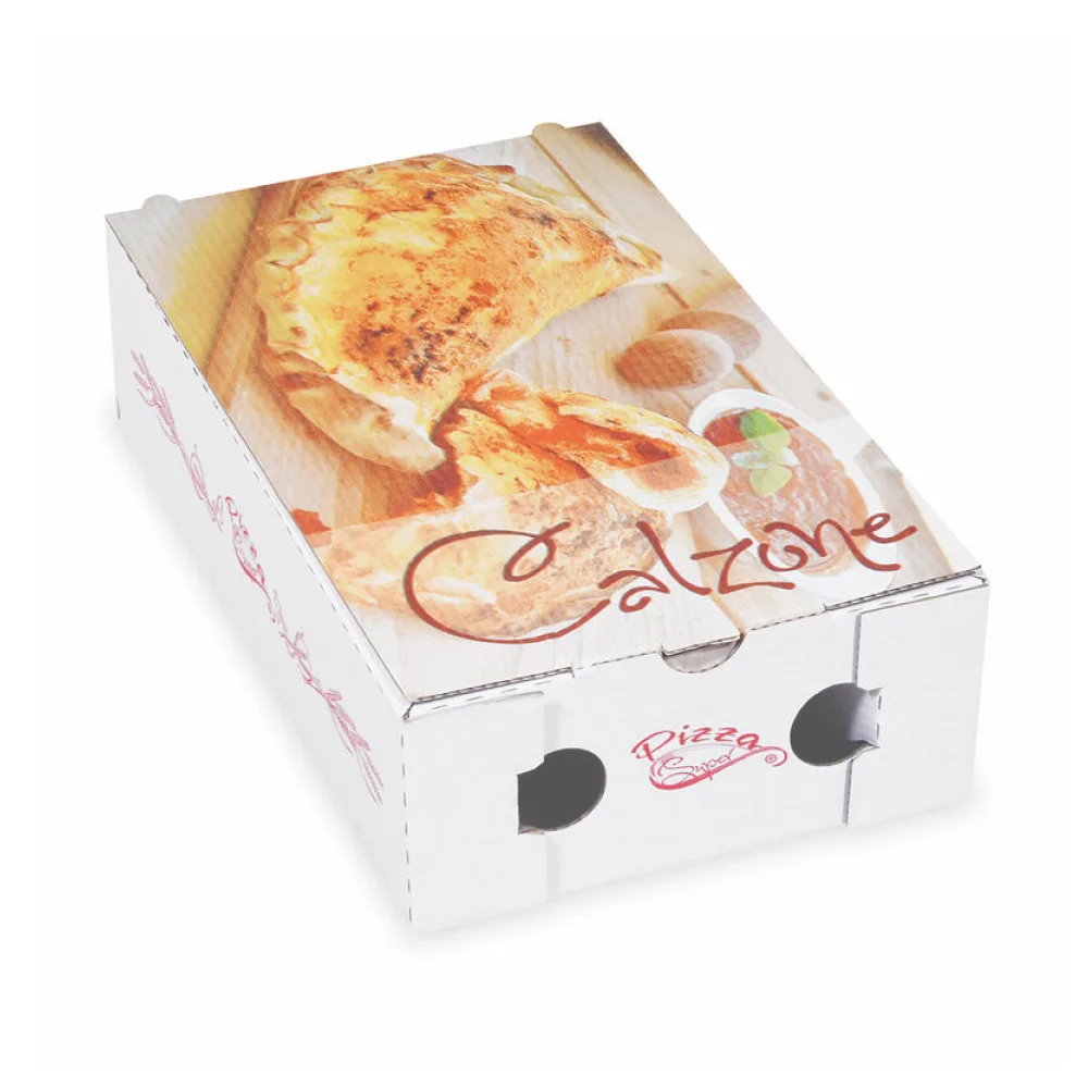 Pizzakarton CALZONE mit neutralem Motiv, 27 x 16,5 x 7,5 cm, 100 Stk. – Bild 2