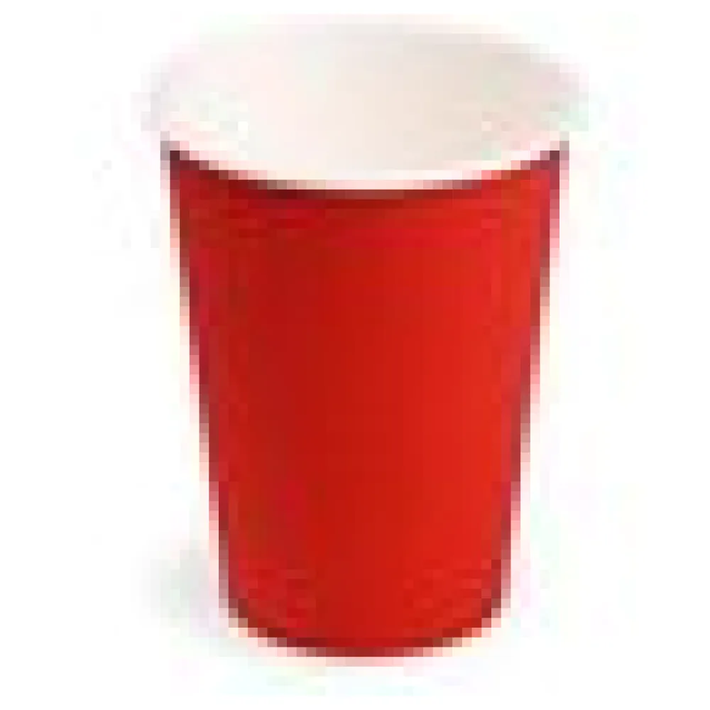Getränkebecher Party/Pappbecher rot 240ml, O 74mm, 10 Stk. – Bild 4