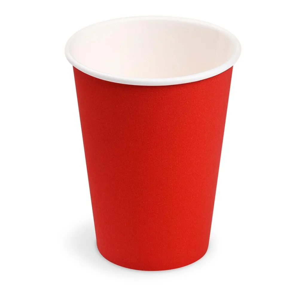Getränkebecher Party/Pappbecher rot 240ml, O 74mm, 10 Stk. – Bild 2