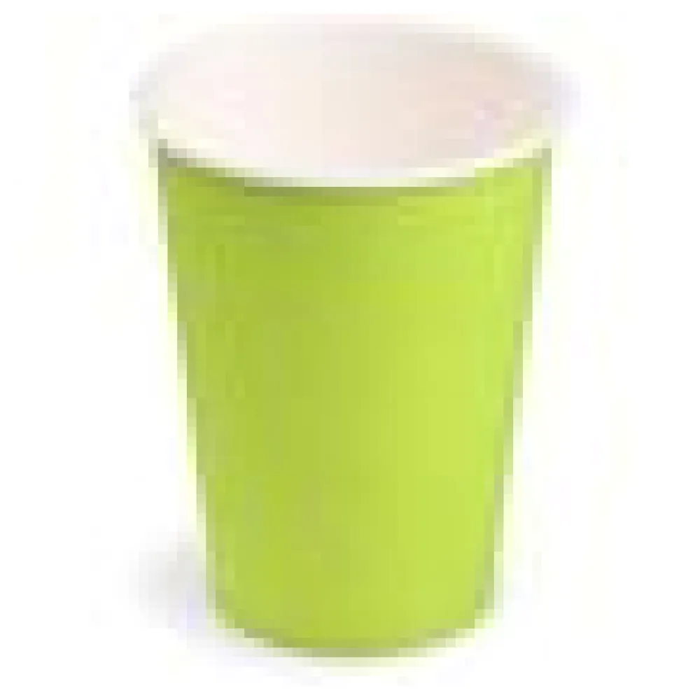 Getränkebecher Party/Pappbecher grün 240ml, O 74mm, 10 Stk. – Bild 4