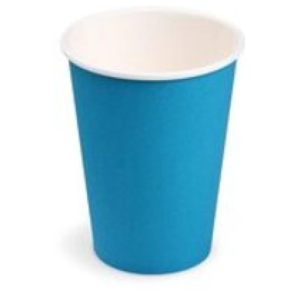 Getränkebecher Party/Pappbecher hellblau 240ml, O 74mm, 10 Stk. – Bild 3