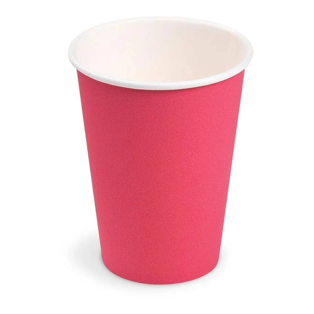 Getränkebecher Party/Pappbecher fuchsia 240ml, O 74mm, 10 Stk. – Bild 2