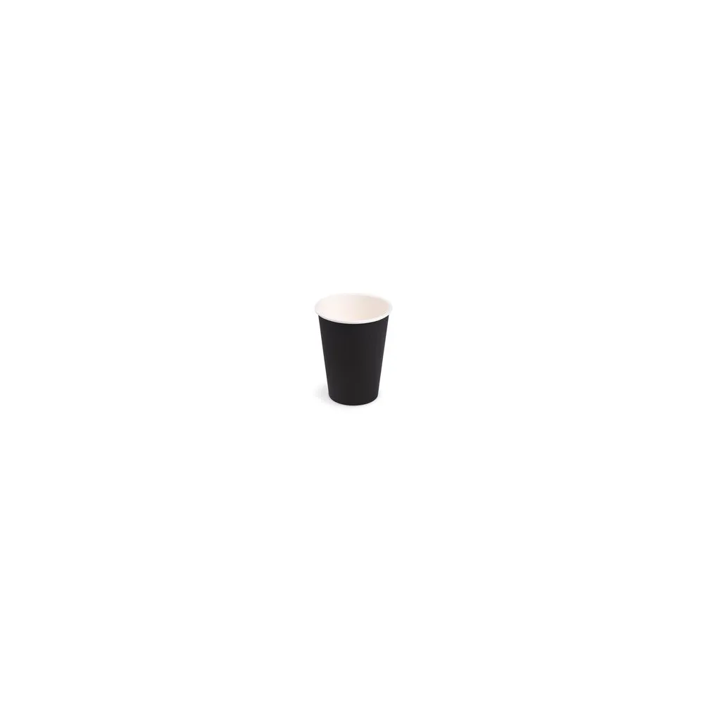 Getränkebecher Party/Pappbecher schwarz 240ml, O 74mm, 10 Stk.