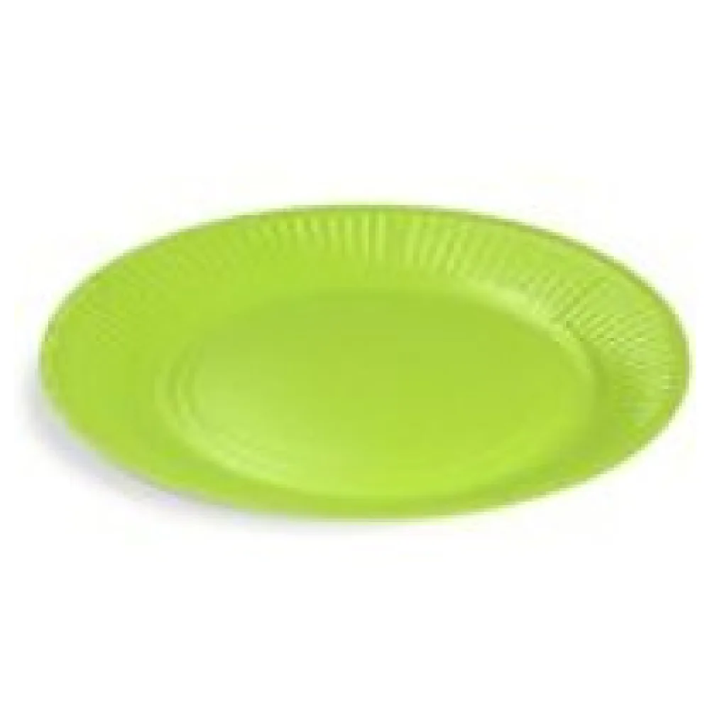 BIONATURE Pappteller Partyteller FSC Mix rund O23cm fettdicht grün, 10 Stk. – Bild 3