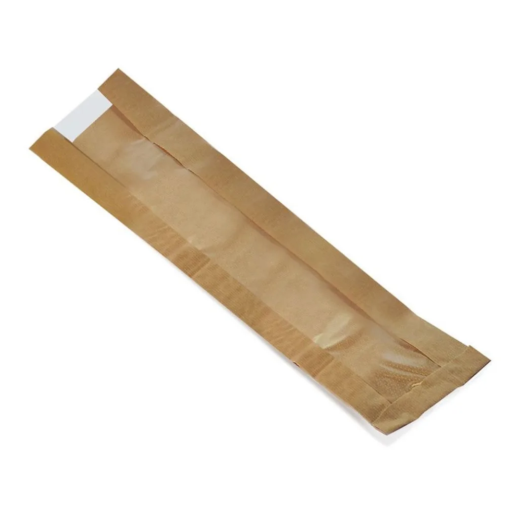 Papierfaltenbeutel für Baguettes 12 + 4 x 59 cm, mit Fenster 6cm, 1000 Stk. – Bild 2