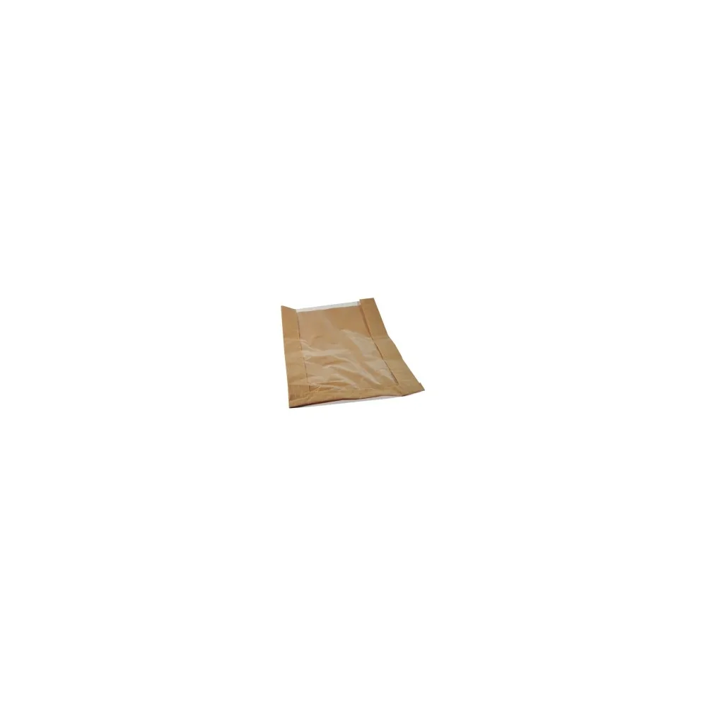 Papierfaltenbeutel für Brotlaib rund 26 + 7 x 40 cm, mit Fenster 19cm, 1000 Stk.