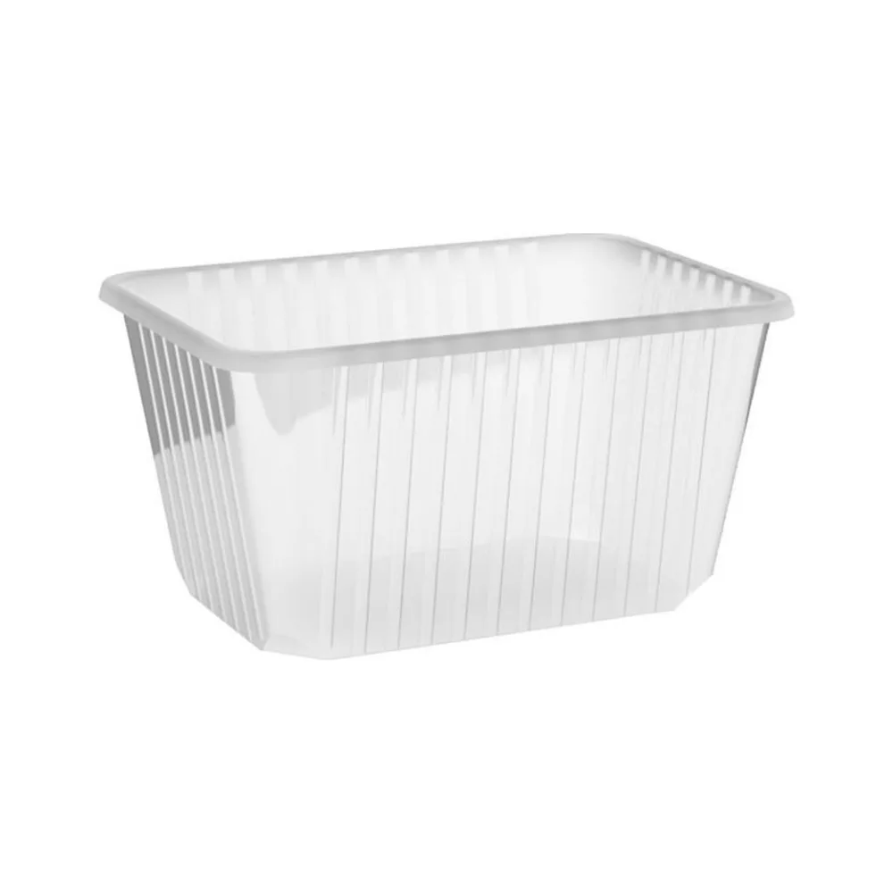Rechteckschalen klar 1500 ml (PP), 50 Stk. – Bild 2