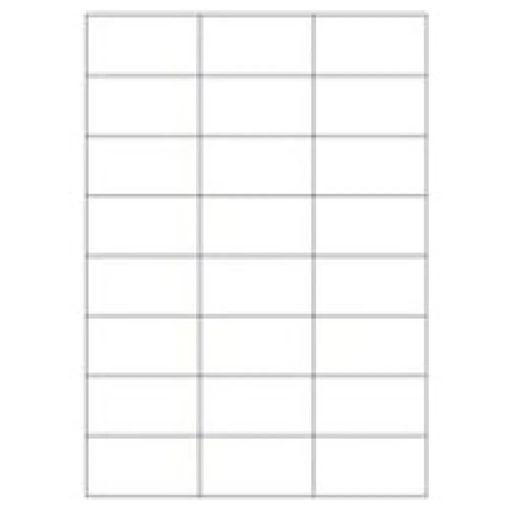 Etiketten Labels selbstklebend weiß 70 x 37.1mm auf DIN A4, 2400 Stk. – Bild 3