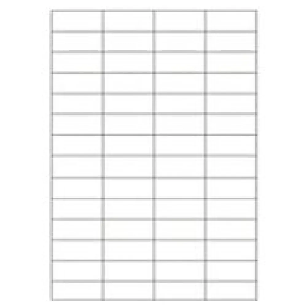 Etiketten Labels selbstklebend weiß 52.5 x 21.2mm auf DIN A4, 5600 Stk. – Bild 3