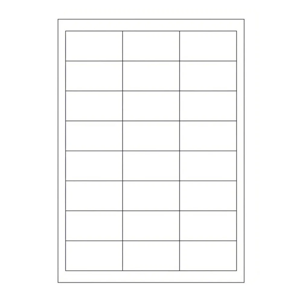 Etiketten Labels selbstklebend weiß 64.6 x 33.8mm auf DIN A4, 2400 Stk. – Bild 2