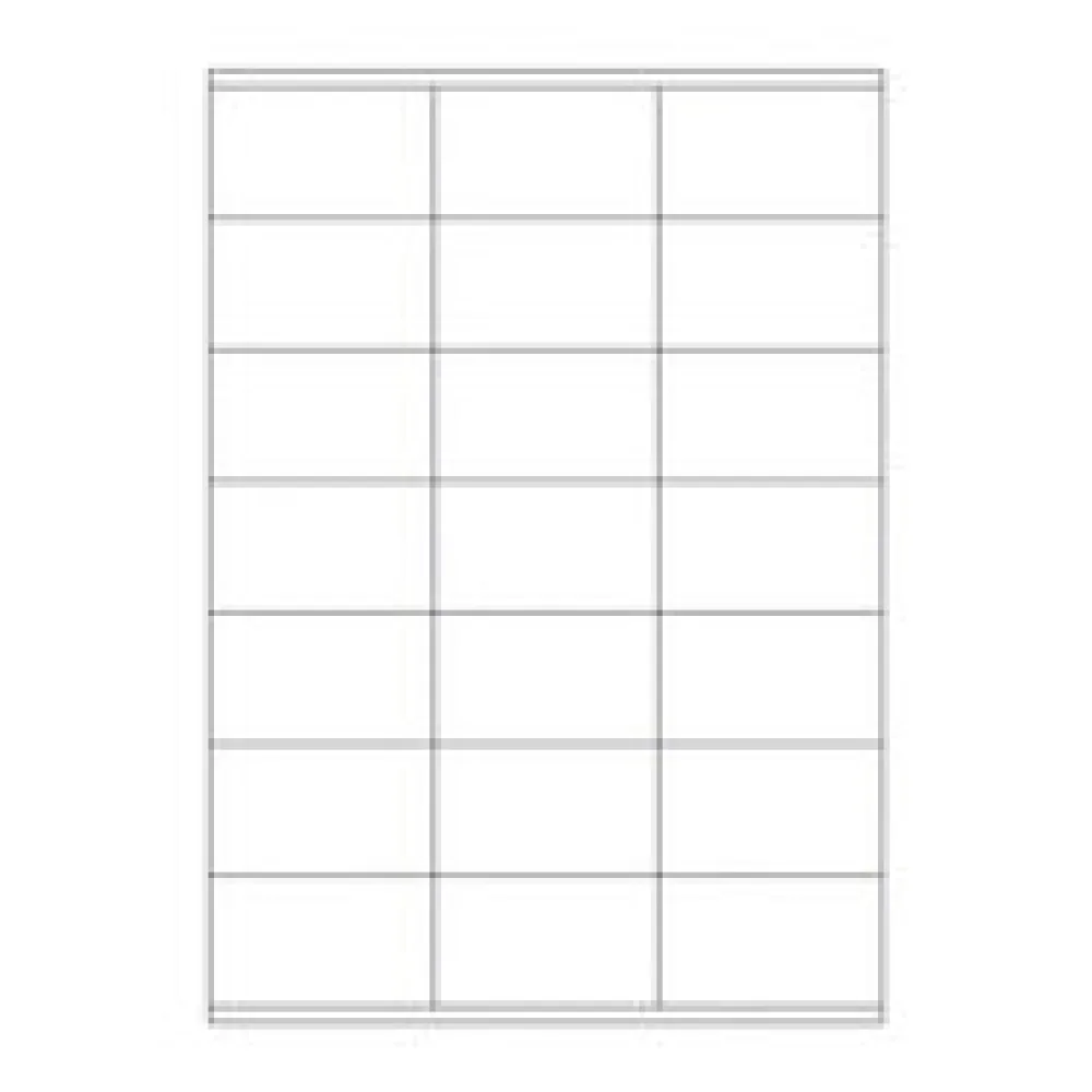 Etiketten Labels selbstklebend weiß 70 x 41mm auf DIN A4, 2100 Stk.