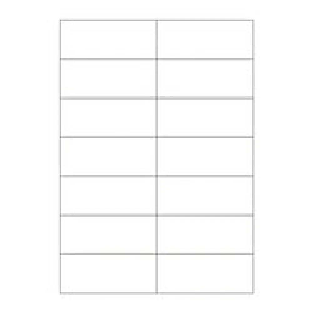 Etiketten Labels selbstklebend weiß 105 x 42.3mm auf DIN A4, 1400 Stk.