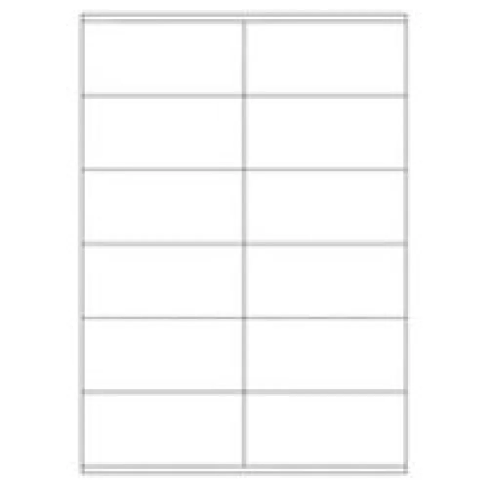 Etiketten Labels selbstklebend weiß 105 x 48mm auf DIN A4, 1200 Stk. – Bild 3