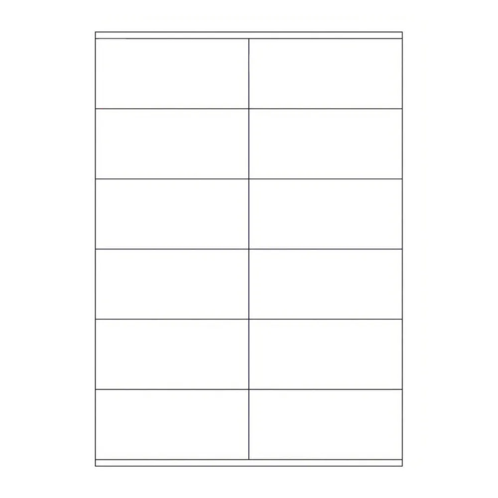 Etiketten Labels selbstklebend weiß 105 x 48mm auf DIN A4, 1200 Stk. – Bild 2