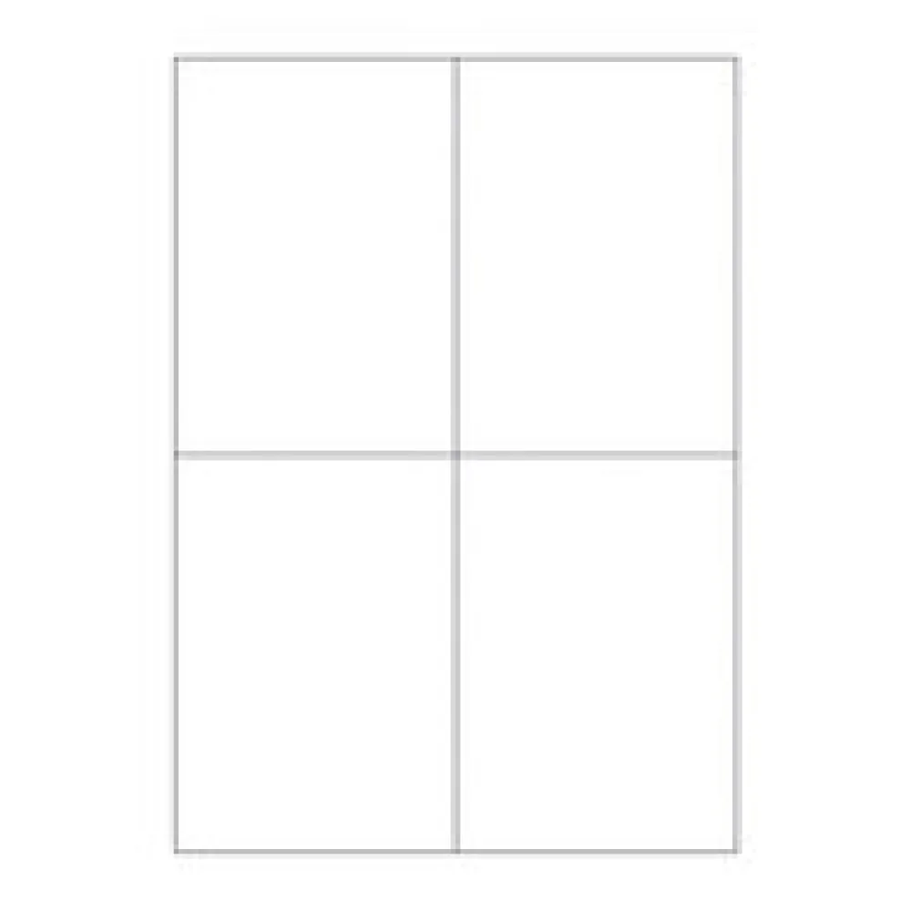 Etiketten Labels selbstklebend weiß 105 x 148.5mm auf DIN A4, 400 Stk.