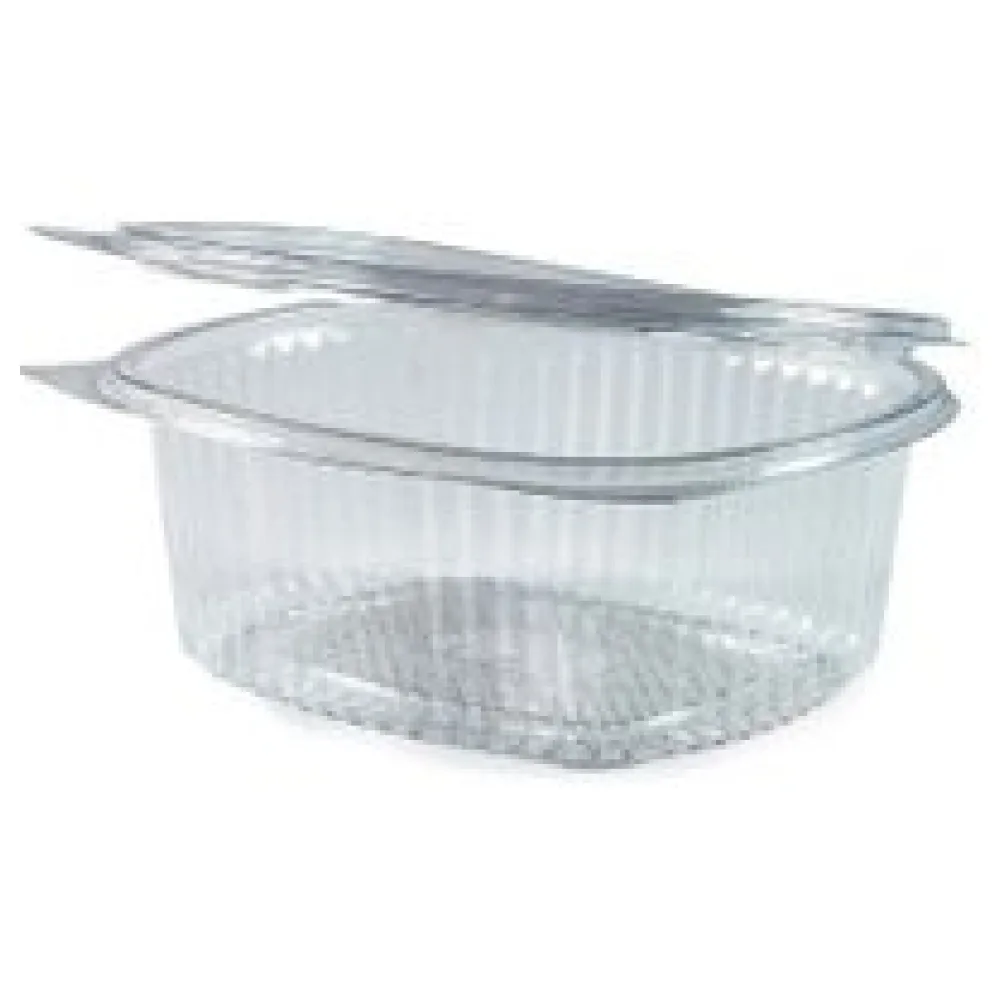 Feinkostbecher oval klar mit Deckel 750ml (PET), 50 Stk. – Bild 3