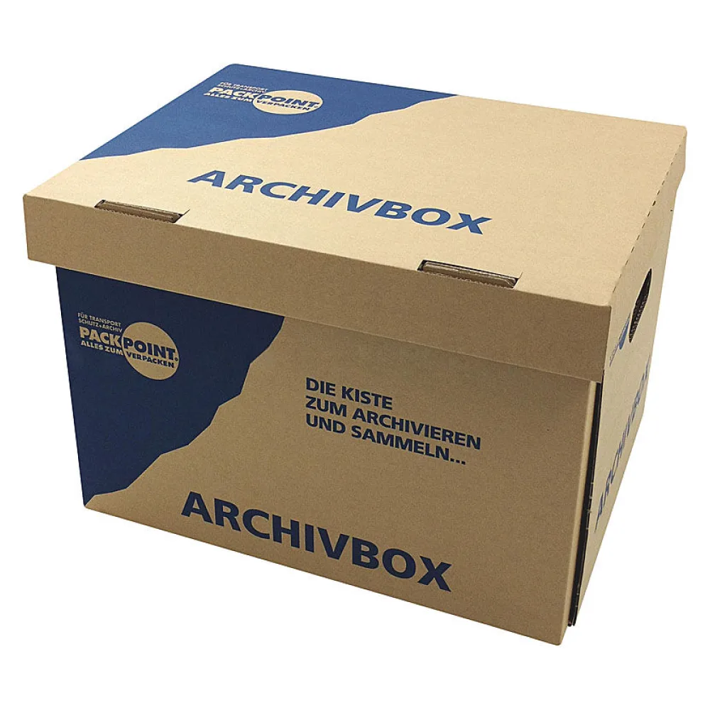Archivbox Lagerbox 400x320x290mm extrem stabil, bis 250kg stapelbar – Bild 2