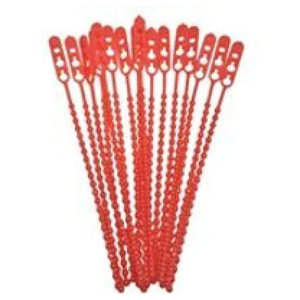 Schnellbinder Blitzbinder Länge 190mm wiederverschließbar rot, 100 Stk. – Bild 3