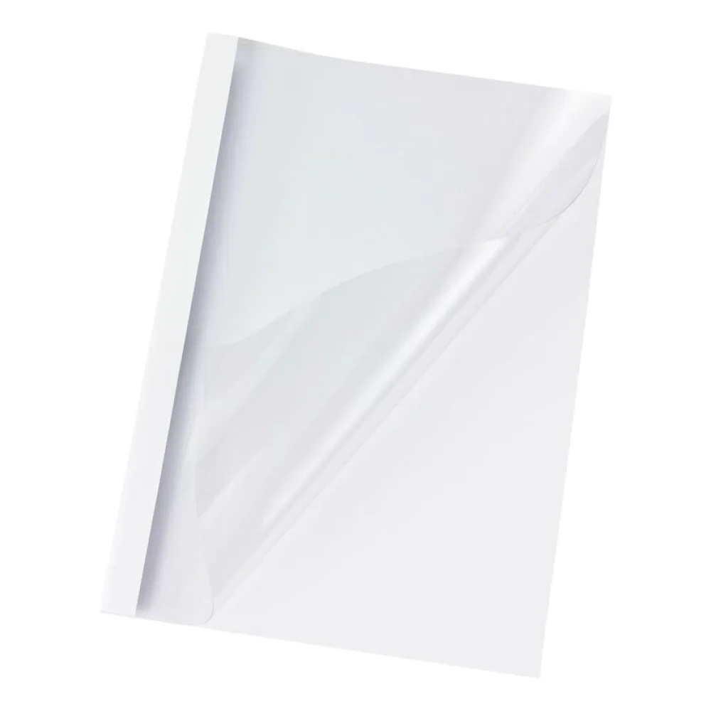 Thermobindemappen A4, 8mm für 80 Blatt, weiß, 10 Stk. – Bild 2