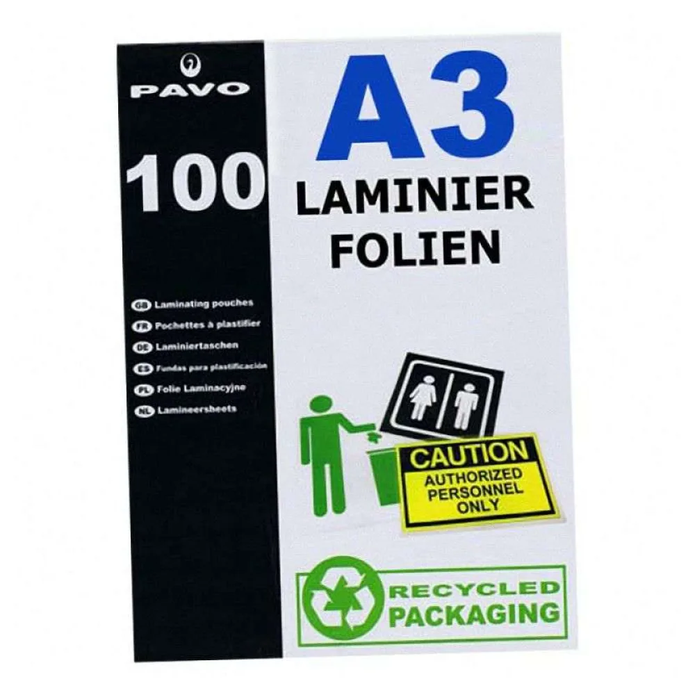 Laminierfolien A3, 303 x 426mm, 2x 75/80 mic, Hochglanz, 100 Stk. – Bild 2