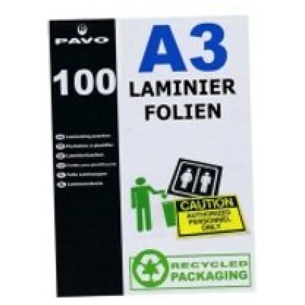 Laminierfolien A3, 303 x 426mm, 2x 75/80 mic, Hochglanz, 100 Stk. – Bild 3