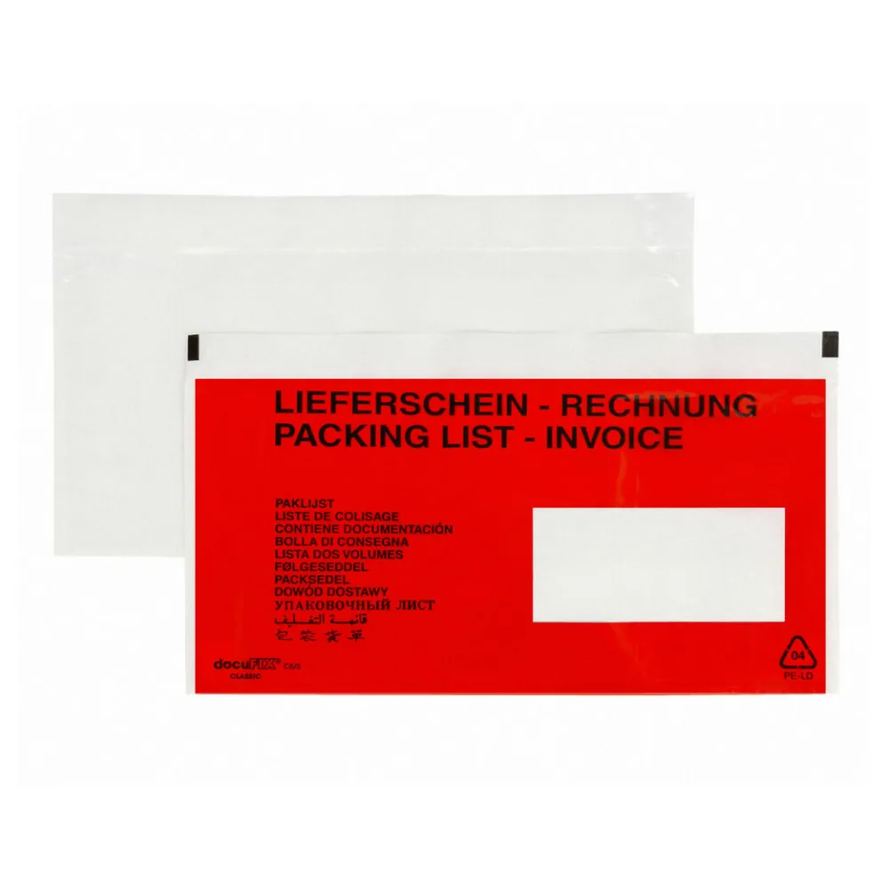 DOCUFIX Dokumententaschen *Lieferschein/Rechnung*Schweiz 245x125+20mm, 250 Stk. – Bild 2
