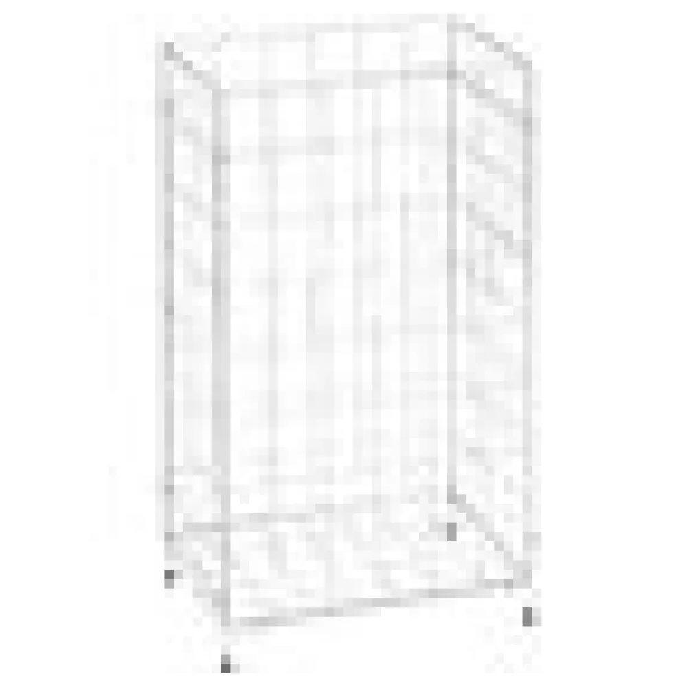 Gitterabfallkorb faltbar, 360x255x620mm, praktisch, hygienisch, weiß beschichtet – Bild 4