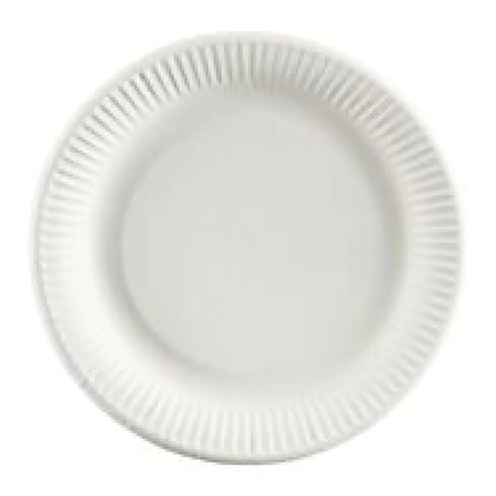 Pappteller KU 23, rund 23 cm, fettdicht, 100 Stk.