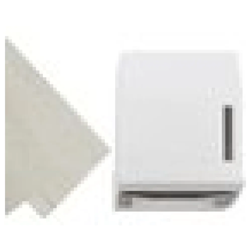 Falthandtuch-Spender, abschliessbar, weiß inkl. 500 Blatt Falthandtuch 25x23cm – Bild 4