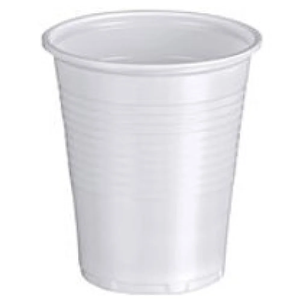 Trinkbecher weiß 0,15 l, 150 ml aus PP, O 70 mm, 100 Stk. – Bild 3