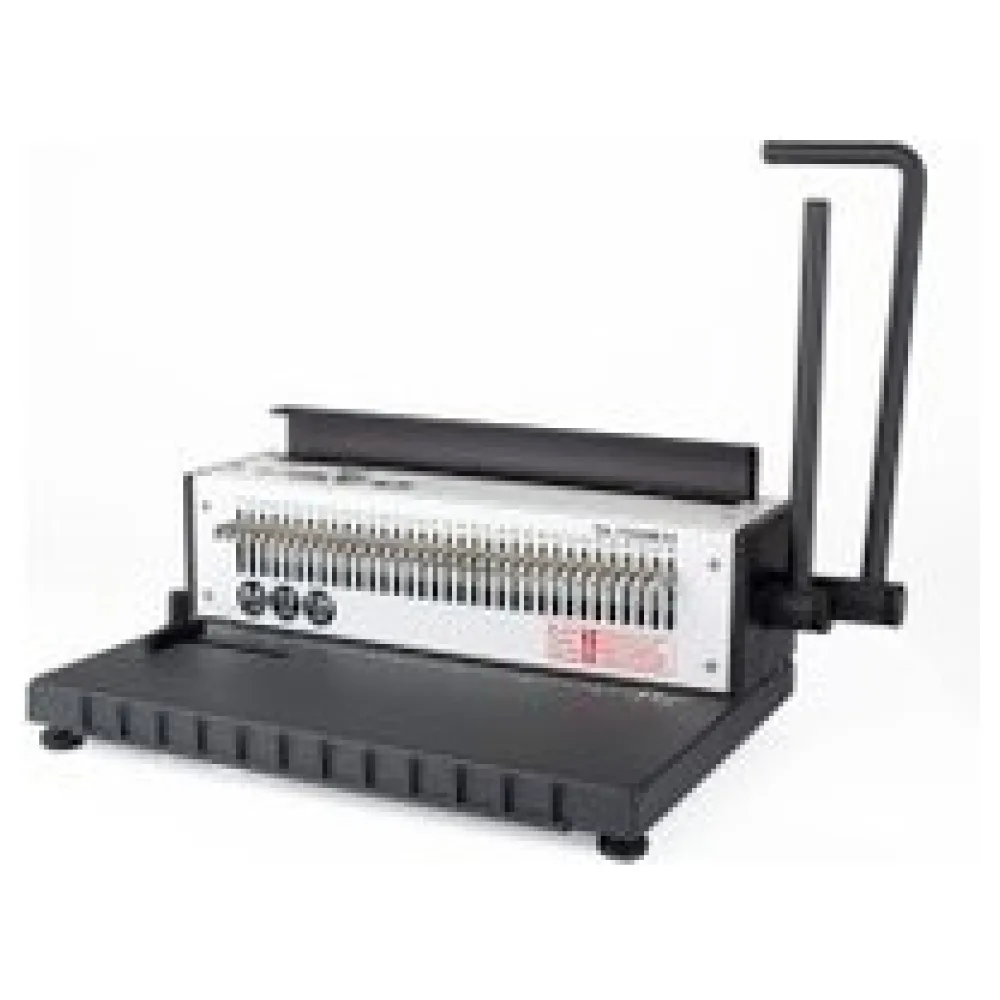 HD Wire Binder Drahtbindegerät Metall, für Rechtecklochung, bis 130 Blatt – Bild 3