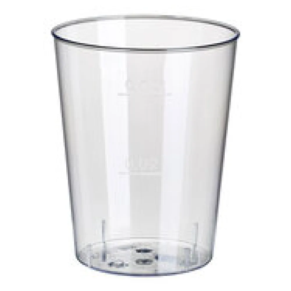 Einweg-Schnapsglas 4cl, PS mit Eichstrich bei 2cl und 4cl, transparent, 40 Stk.