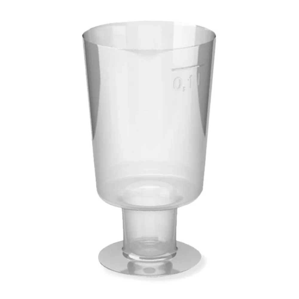 Einweg-Weinglas 100ml, PS, 1 tlg. Ausführung, transparent glasklar, 15 Stk. – Bild 2