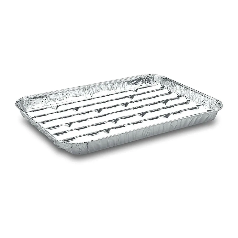 Alu-Grillpfannen Grillschalen BBQ, 34.4 x 22.4cm, mehrfach verwendbar, 5 Stk. – Bild 2