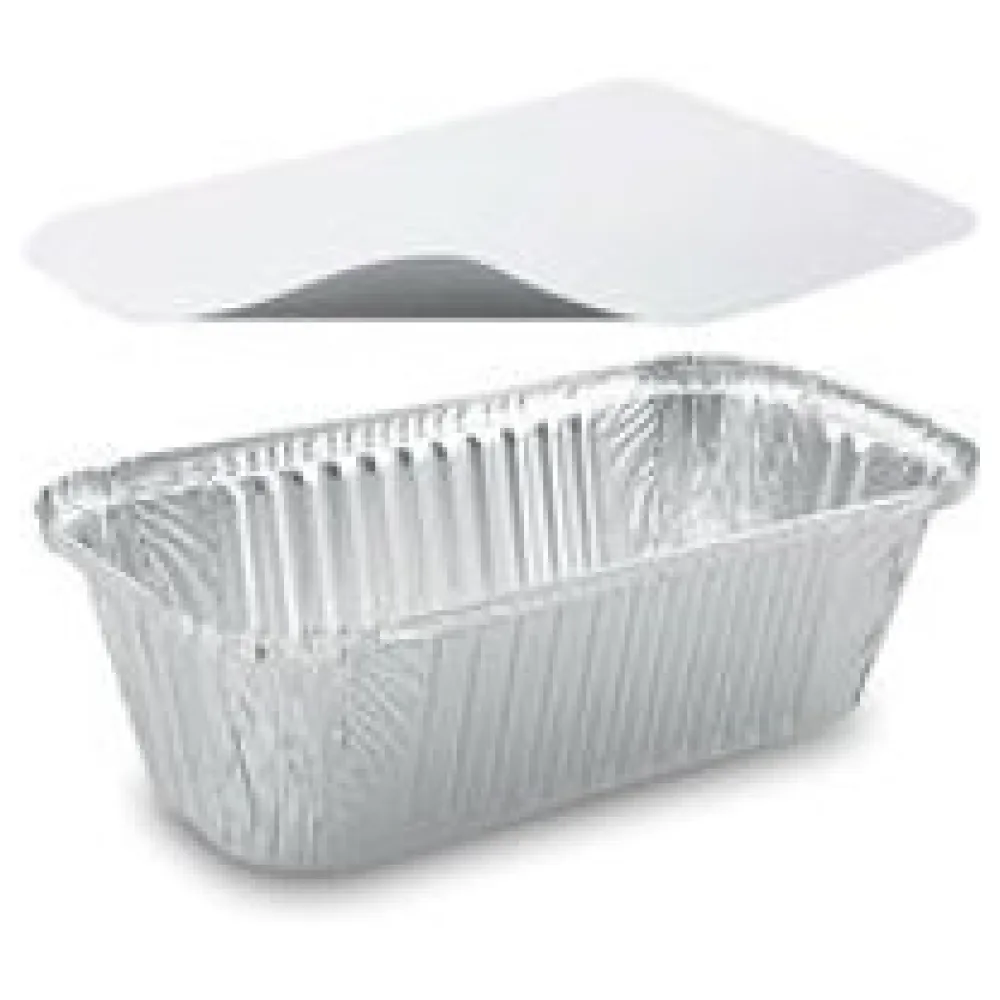 Alu-Servierschale Aluschale Grillschale eckig 1500ml inklusive Deckel, 5 Stk. – Bild 3
