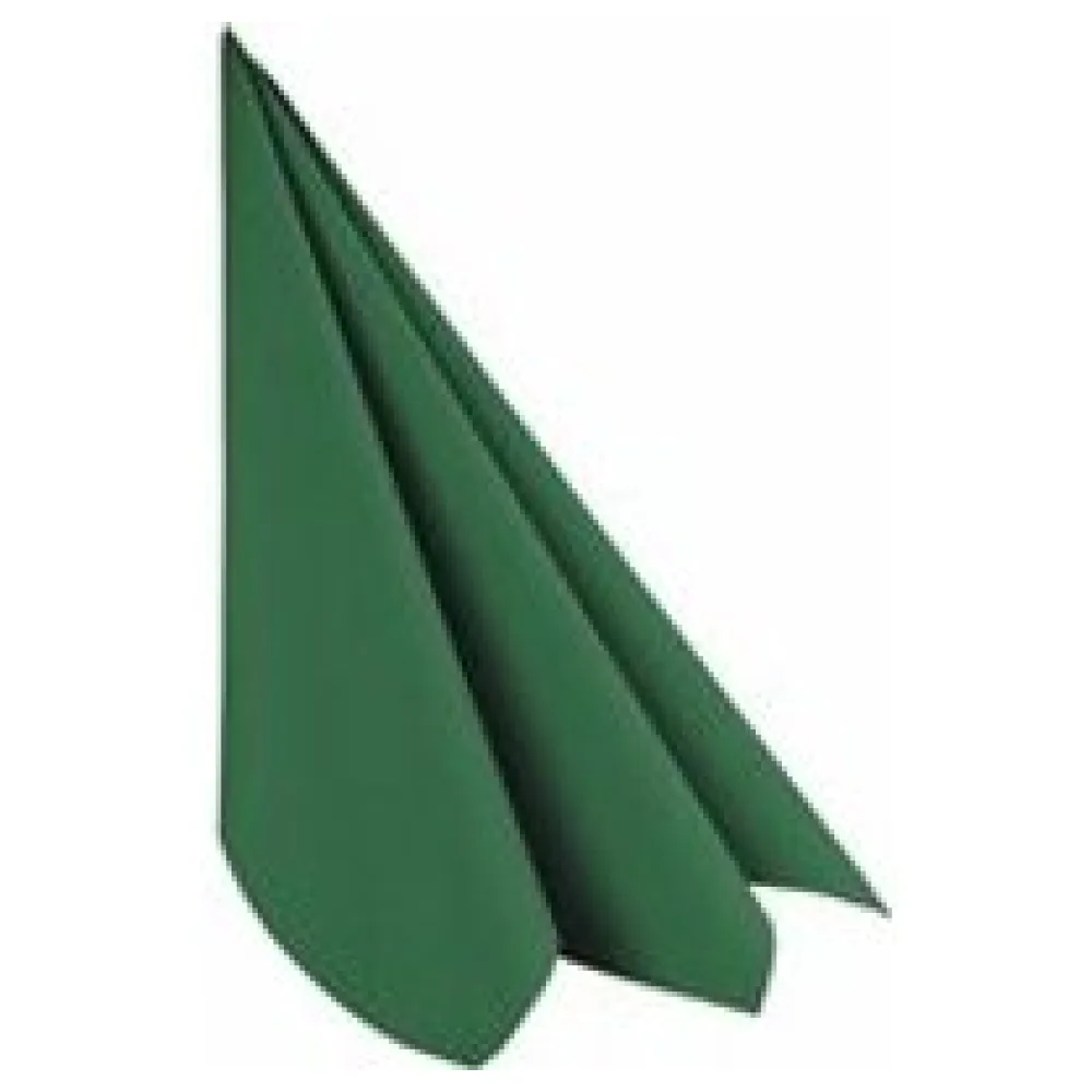 Servietten Airlaid 40x40cm 1/4 -Falz stoffähnlich hochw. dunkelgrün, 50 Stk. – Bild 3