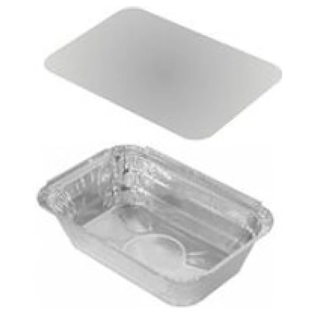 Alu-Pastaschale Servierschale eckig 935ml, inklusive Deckel, 10 Stk. – Bild 3