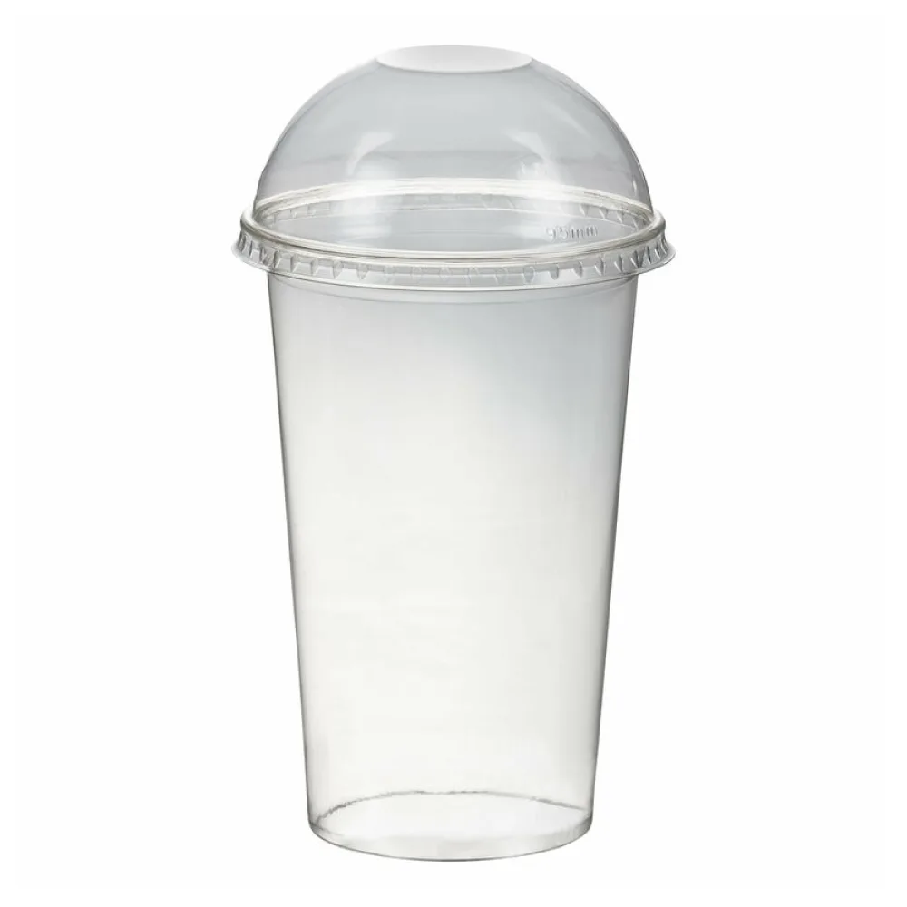 Smoothiebecher Dessertbecher + Domdeckel 400 ml O95mm, PET, glasklar, 50 Stk. – Bild 2