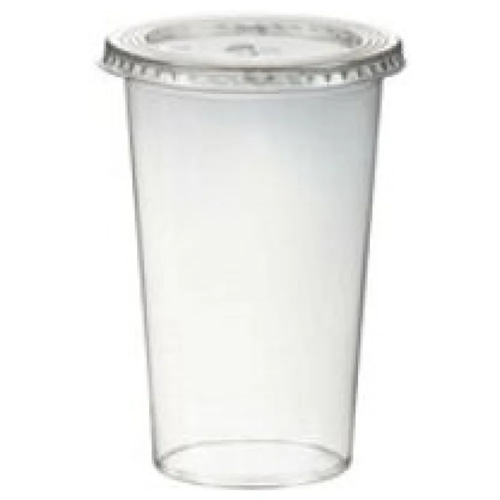 Smoothiebecher inkl. Deckel mit Schlitz 400 ml, O 95mm, PET, glasklar, 50 Stk. – Bild 3