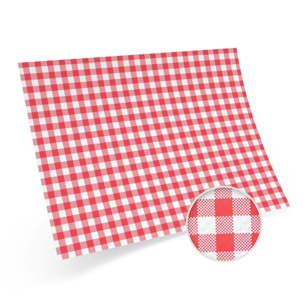 Tischset Platzset aus Kraftpapier, 40 x 30 cm, Karo rot, 200 Stk. – Bild 2