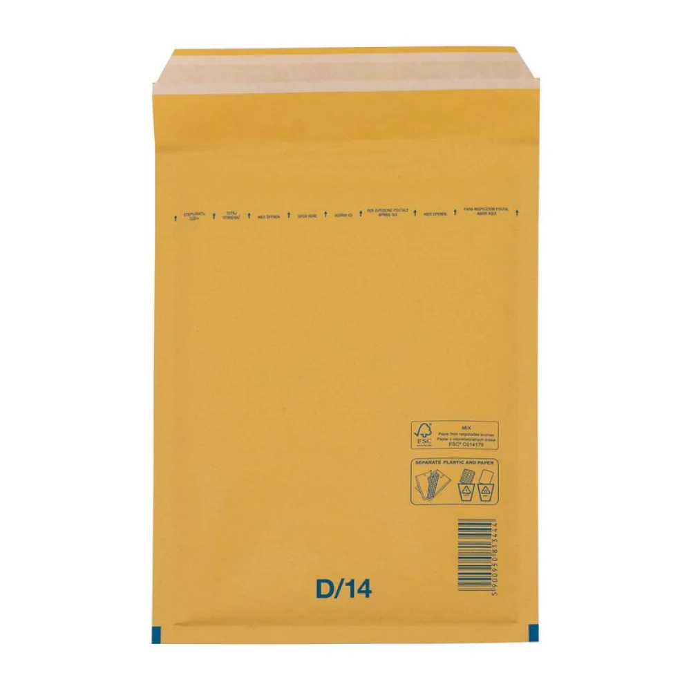 BUDGET Luftpolstertaschen 4/D-14 180x265mm passend für A5, braun, 100 Stk. – Bild 2