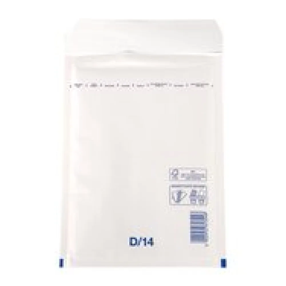 BUDGET Luftpolstertaschen 4/D-14, 180x265mm passend für A5, weiß, 100 Stk.