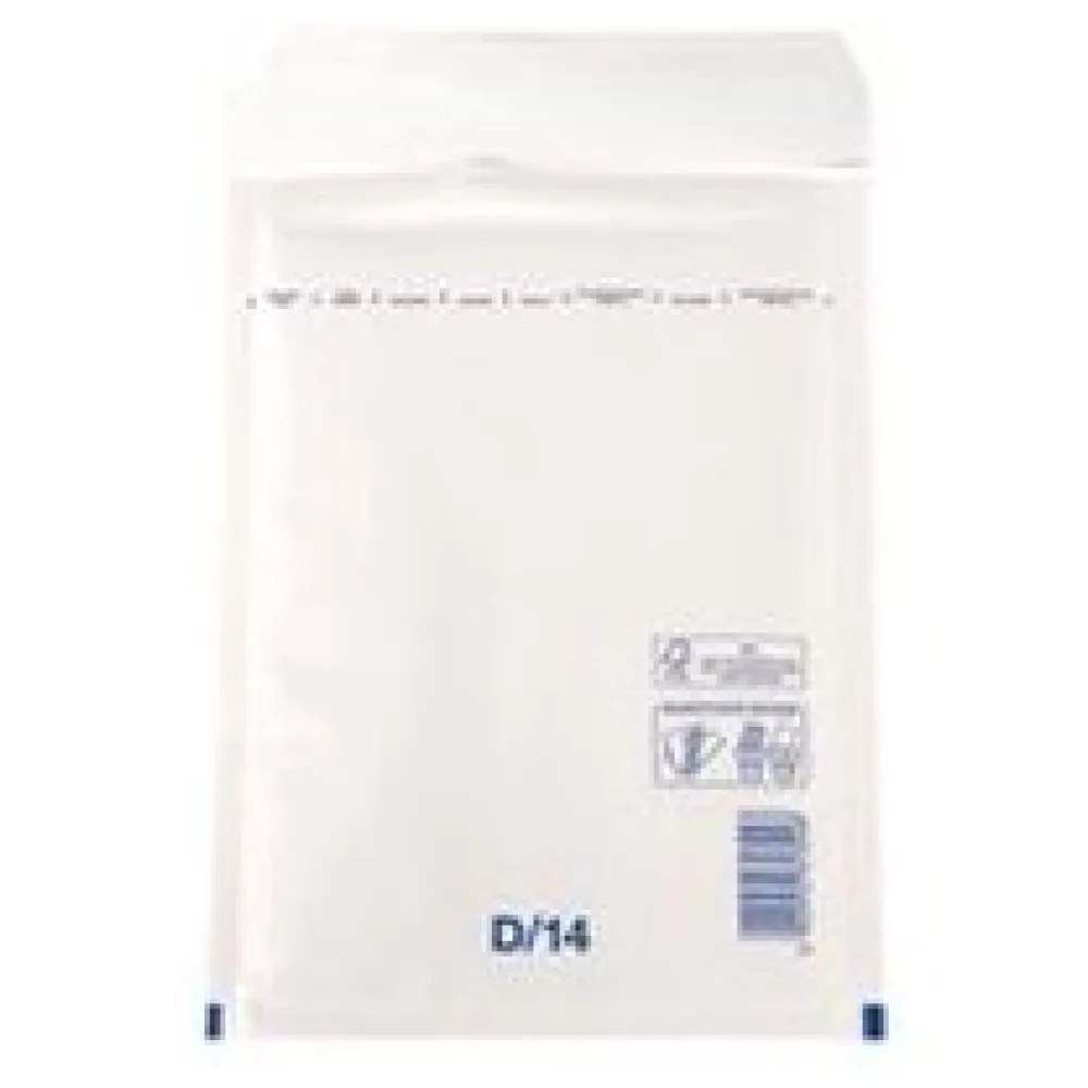 BUDGET Luftpolstertaschen 4/D-14, 180x265mm passend für A5, weiß, 100 Stk. – Bild 3