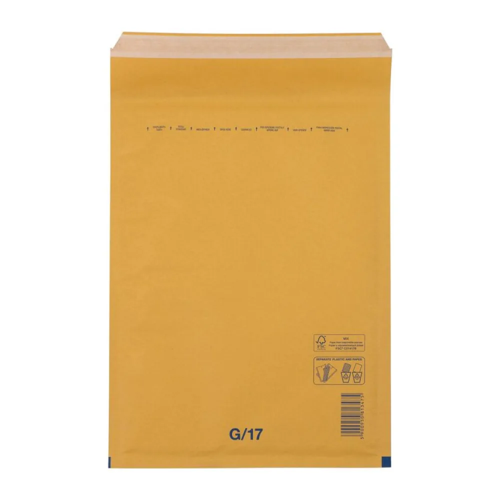 BUDGET Luftpolstertaschen 7/G-17, 230x340mm, passend für A4, braun, 100 Stk. – Bild 2
