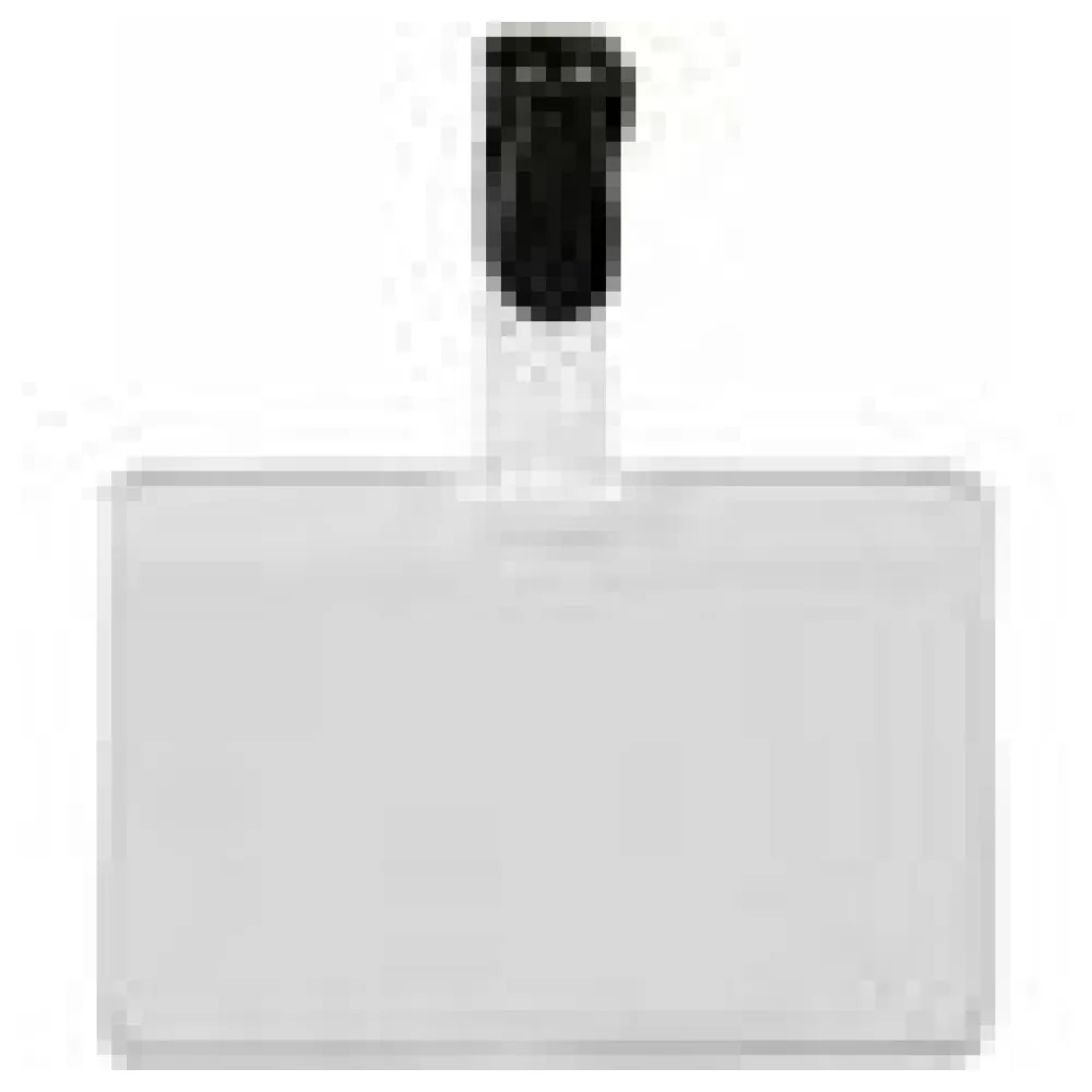 Kartenhalter Ausweishülle Namensschild 75x95/60x88mm mit Clip + Einleger 25 Stk. – Bild 4