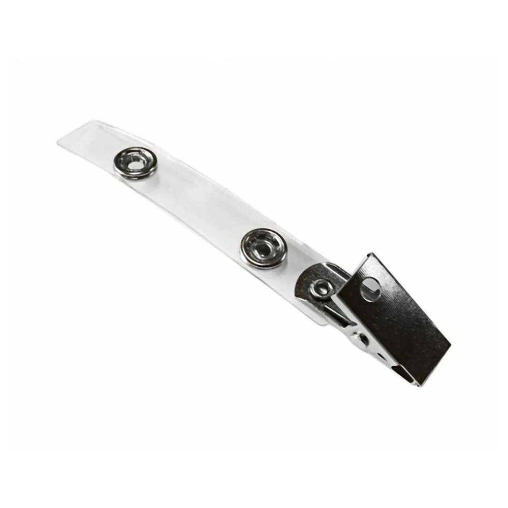 Ausweisclip, Befestigungsclip, Kartenclip, Clip aus Metall, 25 Stk. – Bild 2